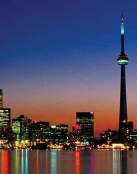 Toronto skyline where many students study in Canada