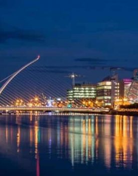 Dublin skyline where many students go to study in Ireland