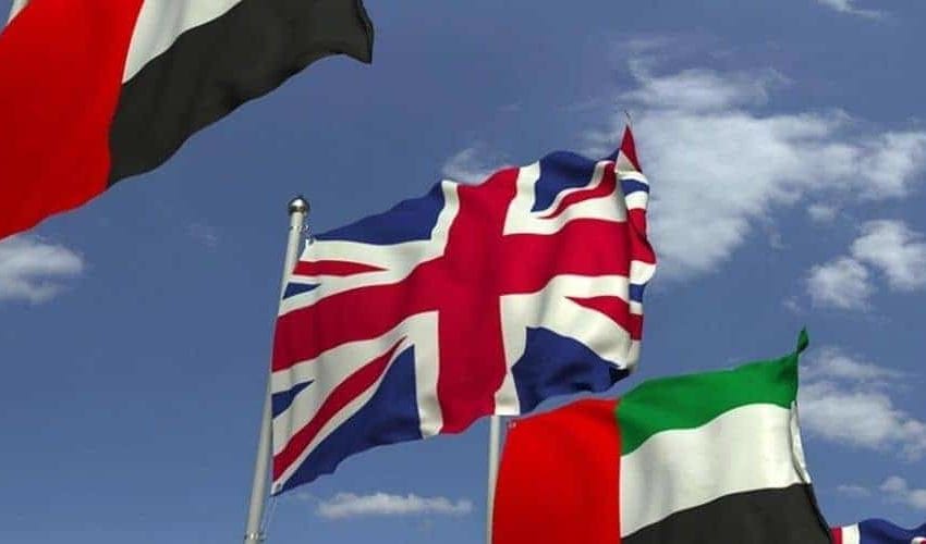 UK and UAE flags reflecting the presence of top UK universities in Dubai